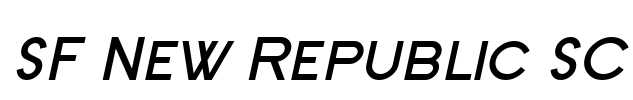 SF New Republic SC Font Image