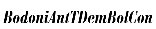BodoniAntTDemBolCon