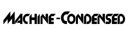 Machine-Condensed Font Image