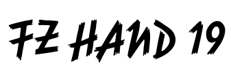 FZ HAND 19 Font Image