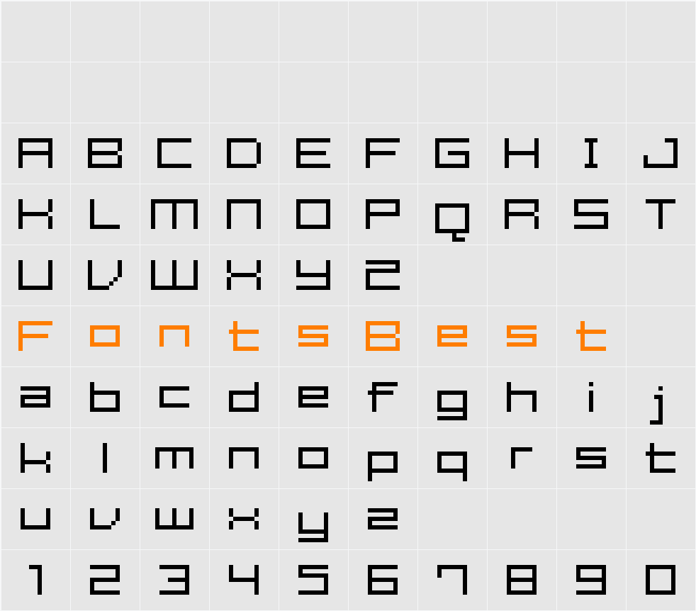 FFF Estudio Character Map