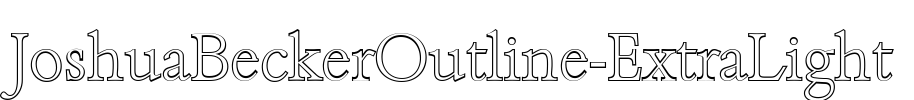 JoshuaBeckerOutline-ExtraLight