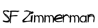 SF Zimmerman Font Image
