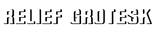 Relief Grotesk Font Image