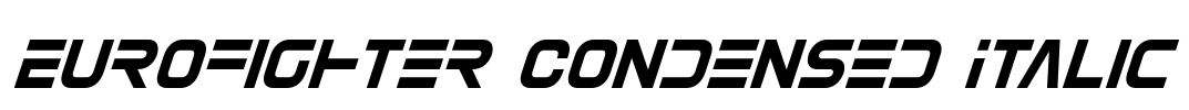Eurofighter Condensed Italic