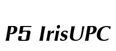 P5 IrisUPC Font Image