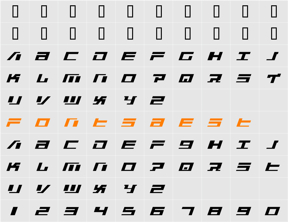 War Machine Character Map