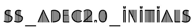 SS_Adec2.0_initials Font Image