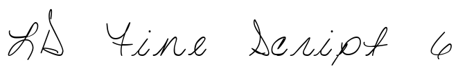 LD Fine Script 6 Font Image
