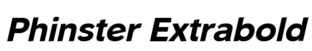Phinster Extrabold Font Image