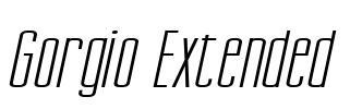 Gorgio Extended Font Image