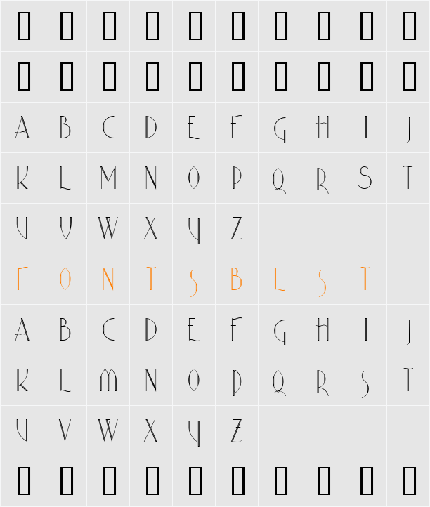 PoetryInline Character Map