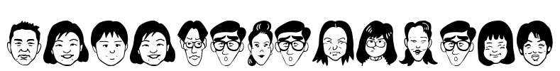 SakabePeople07 Font Image