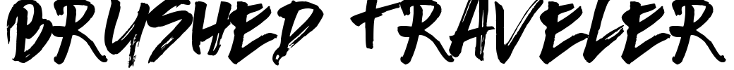 Brushed Traveler Font Image