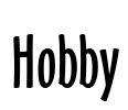 Hobby Font Image