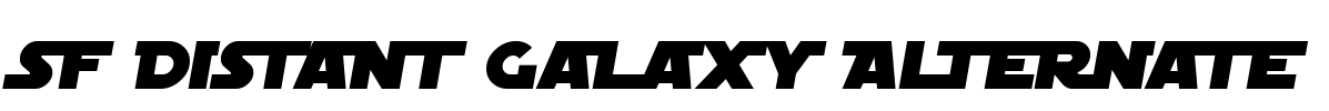SF Distant Galaxy Alternate Font Image