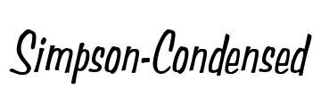 Simpson-Condensed Font Image