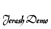 Jerash Demo Font Image