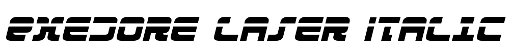 Exedore Laser Italic