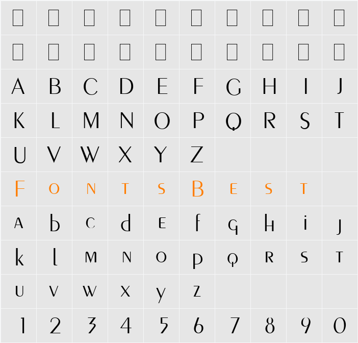 PenguinLight Character Map