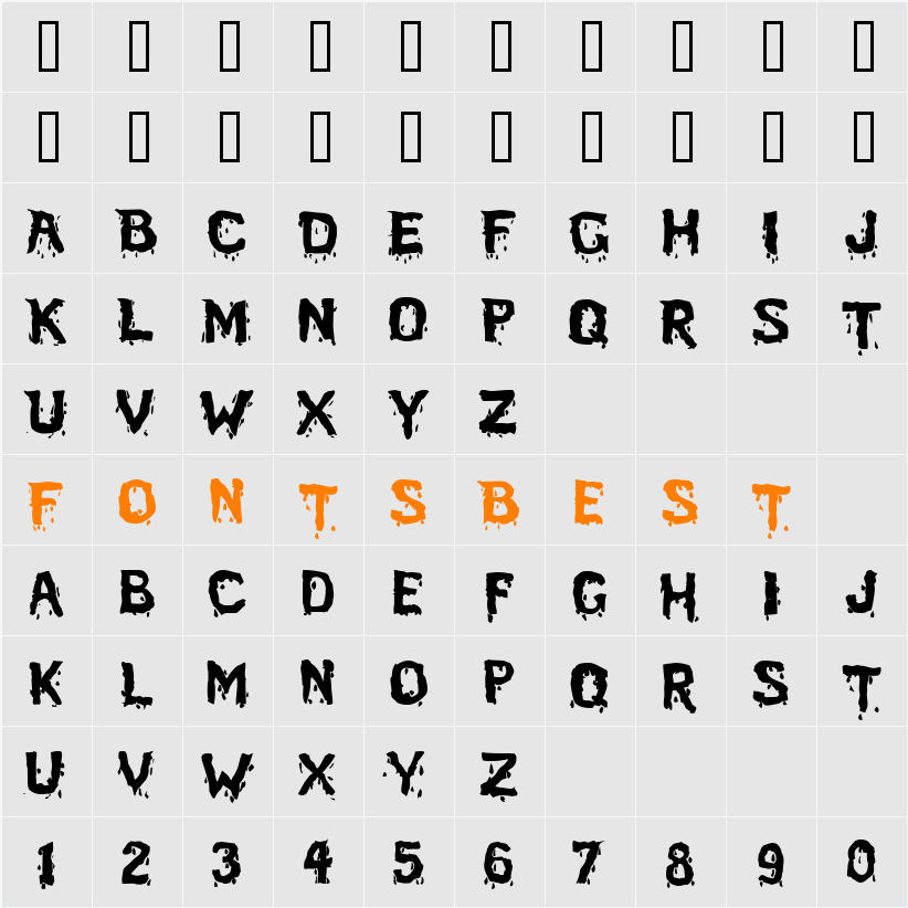 BloodFeast Character Map