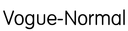 Vogue-Normal Font Image