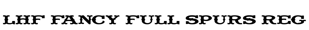 LHF Fancy Full Spurs REG Font Image