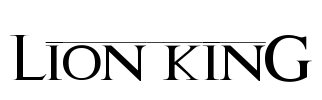 Lion kinG Font Image