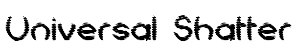 Universal Shatter Font Image