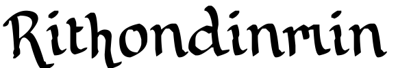 Rithondinmin Font Image