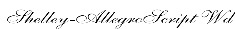 Shelley-AllegroScript Wd Font Image