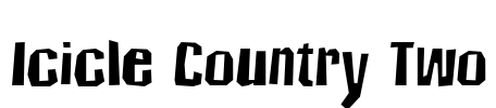 Icicle Country Two Font Image