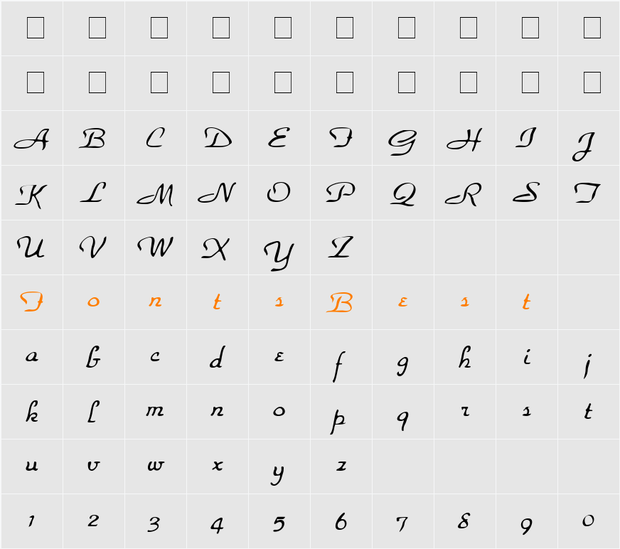 ParkHaven Character Map