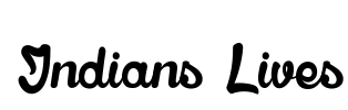 Indians Lives Font Image