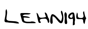 LEHN194 Font Image