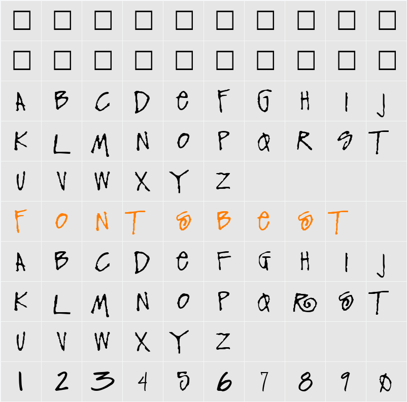 Funky Character Map