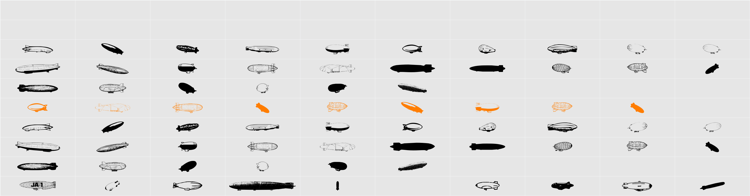 Xeppelin Character Map