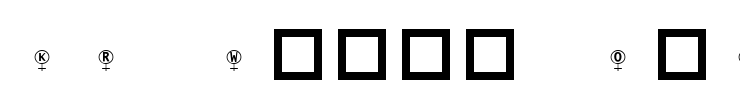 KR Woman Oh! Font Image