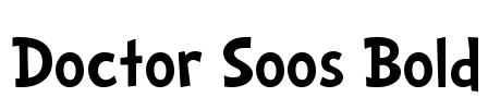 Doctor Soos Bold Font Image