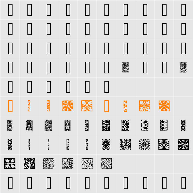 Orna 3 Character Map