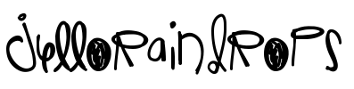 JelloRaindrops Font Image