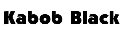 Kabob Black Font Image