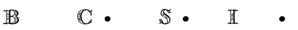 Bodoni Classic Shadow Initials