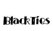 BlackTies Font Image