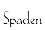 Spaden Font Image
