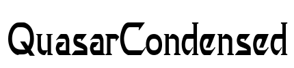 QuasarCondensed Font Image