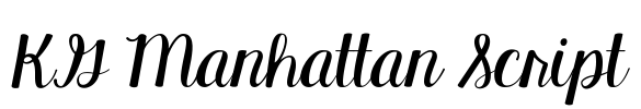 KG Manhattan Script Font Image