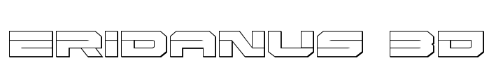 Eridanus 3D Font Image