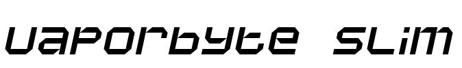 Vaporbyte Slim Font Image