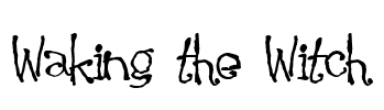 Waking the Witch Font Image
